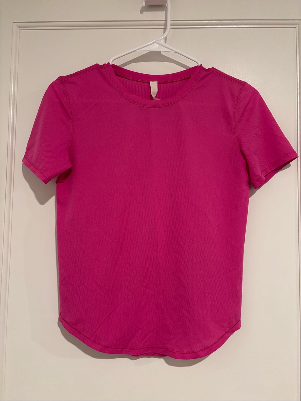 lululemon athletica Bright Pink Short Sleeve Crew Top